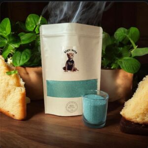 Perles de cire de soja - vert olive - parfum brioche au beurre