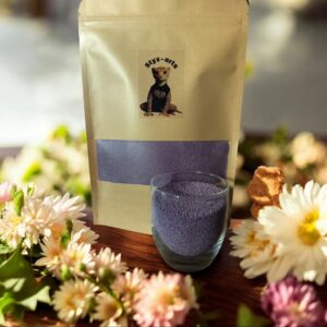 Perles de cire de soja - violet irisé - parfum fleurs de tiaré