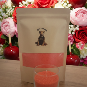 Cire de soja - rouge passion - parfum pomme d’amour