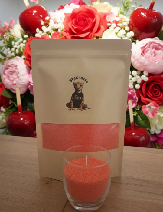 Cire de soja - rouge passion - parfum pomme d’amour